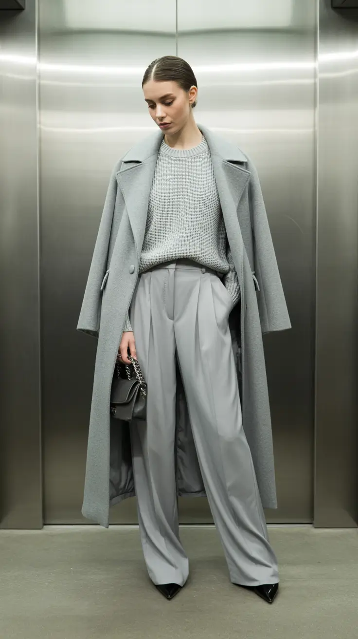 spring work outfits 2026 Soft Gray Tailoring