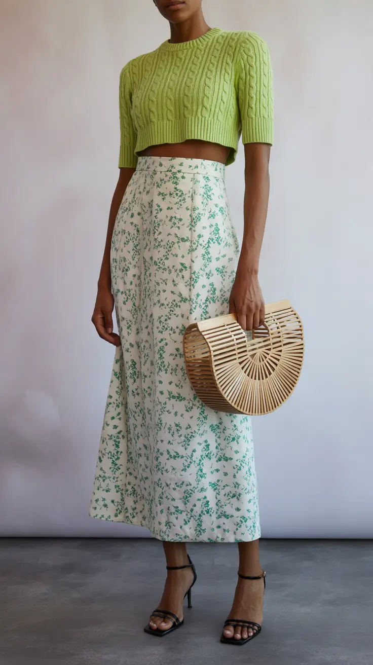 spring work outfits 2026 Light Florals with a Casual Office Feel