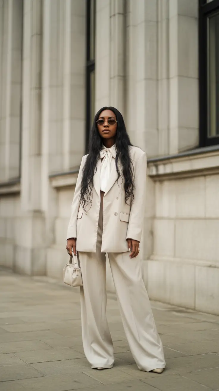 Spring Workwear 2026 Ivory Suit for Quiet Authority