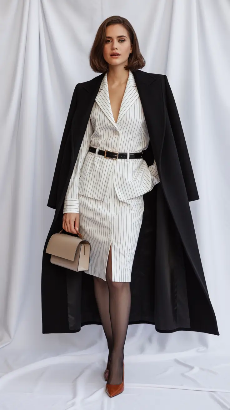 Spring Workwear 2026 Pinstripe Business Look