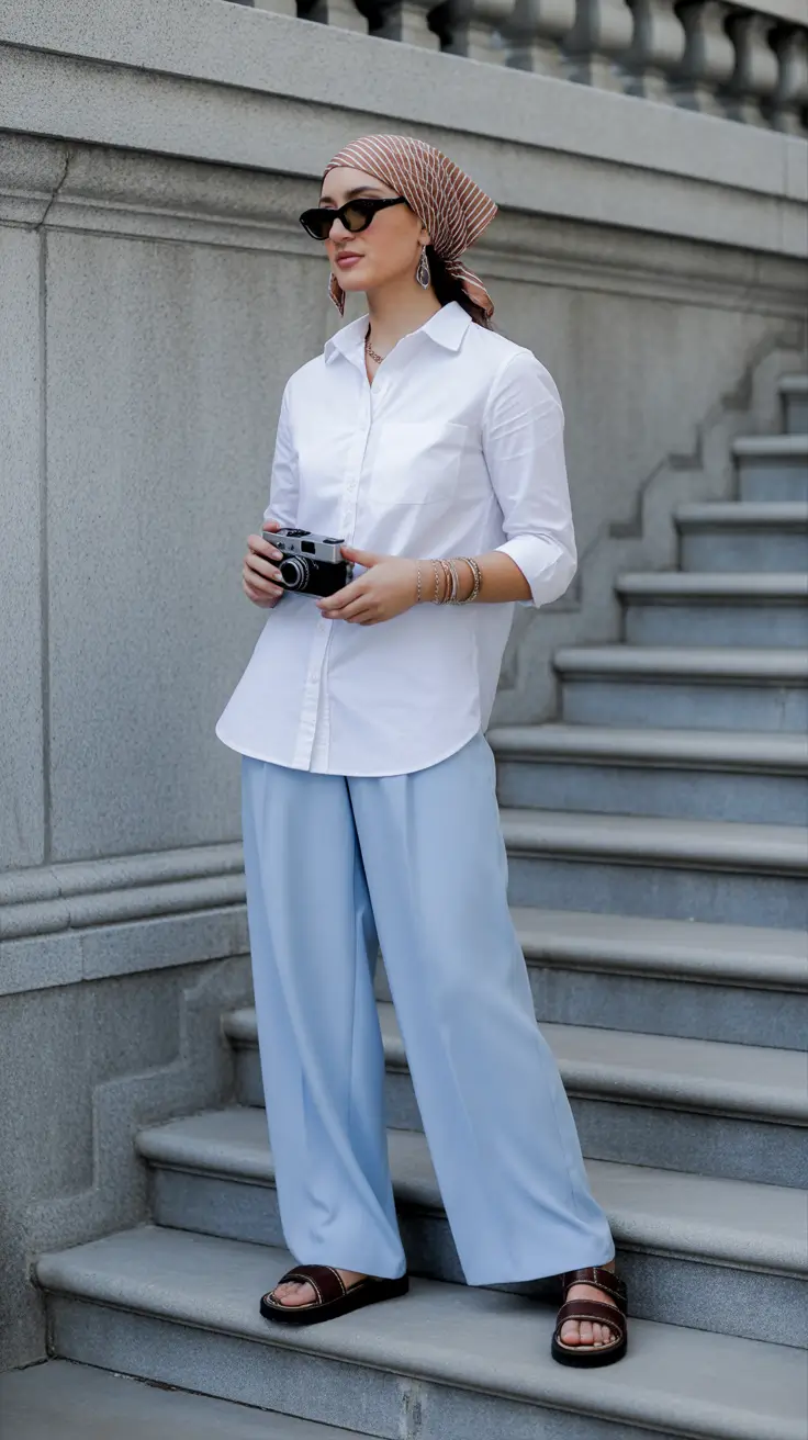 spring mom outfits 2026 Clean White Shirt Outfit