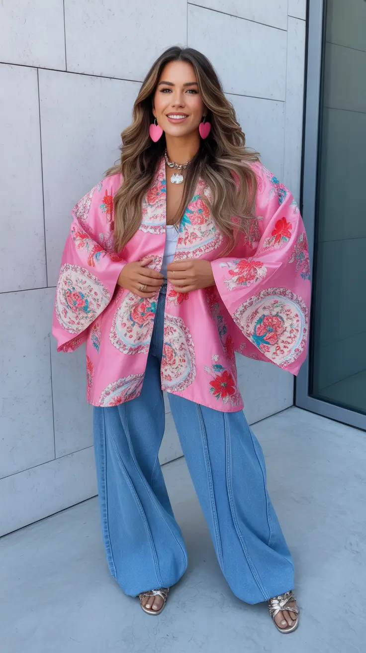 spring mom outfits 2026 Playful Pink Layering