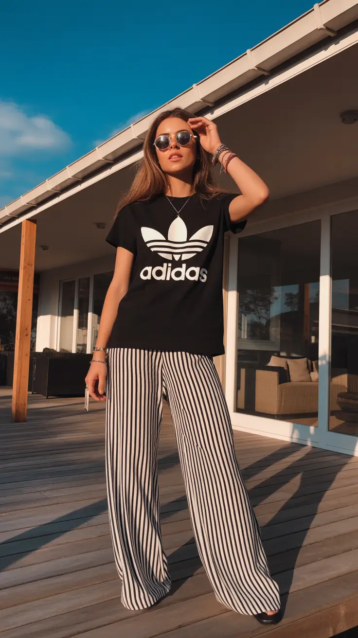 spring mom outfits 2026 Sporty Graphic Tee