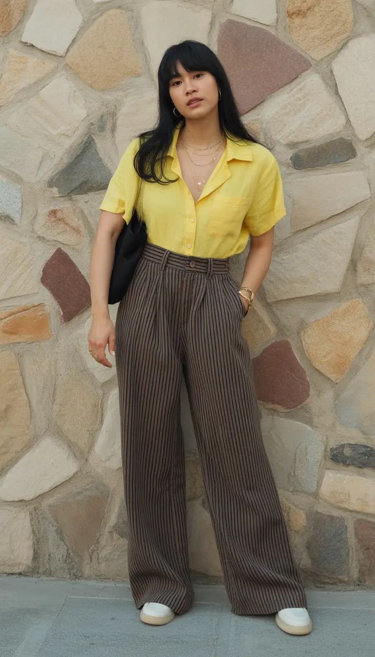 spring outfits 2026 Sunny Yellow Shirt