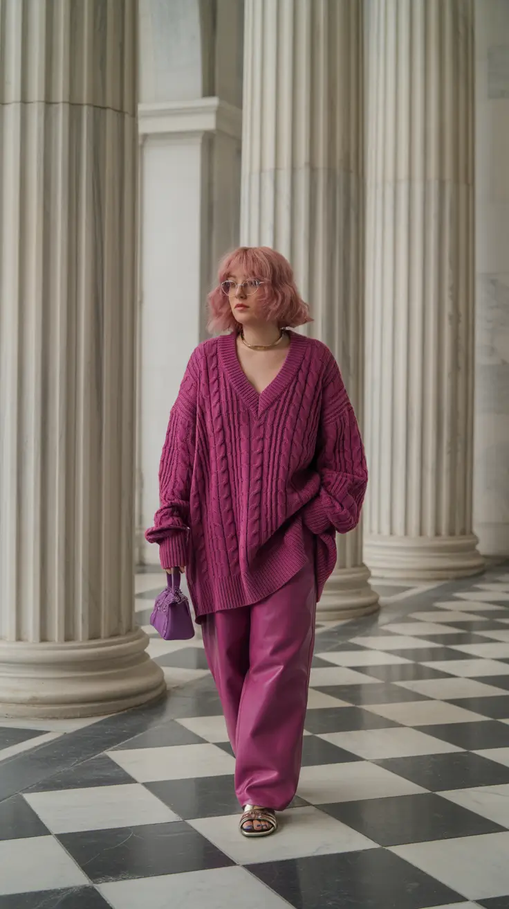 spring outfits 2026 Monochrome Magenta