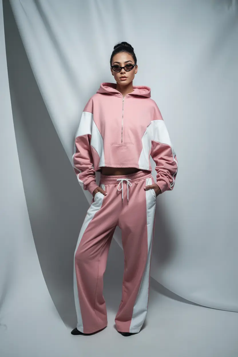 spring sport outfits for women 2026 Pink Power Tracksuit Energy