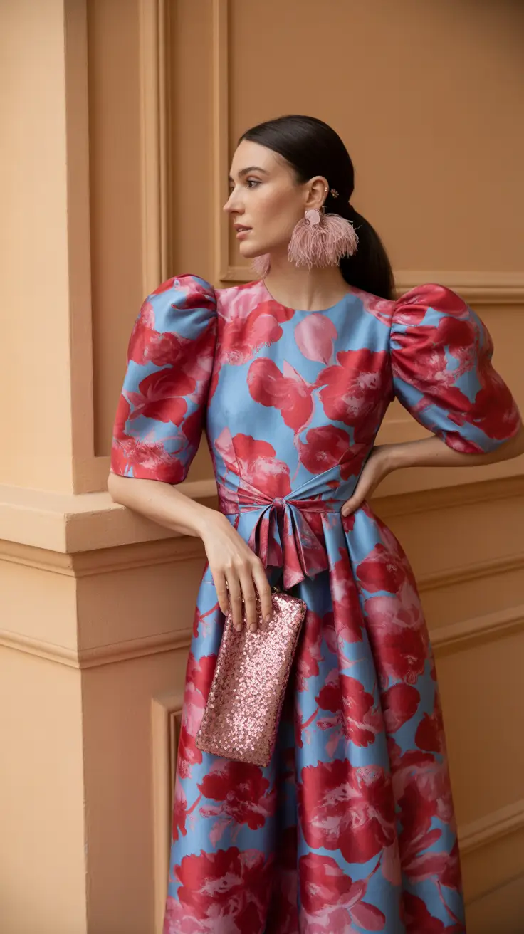 Spring vacation outfits 2026 Puff Sleeve Dresses for Spring Party Plans