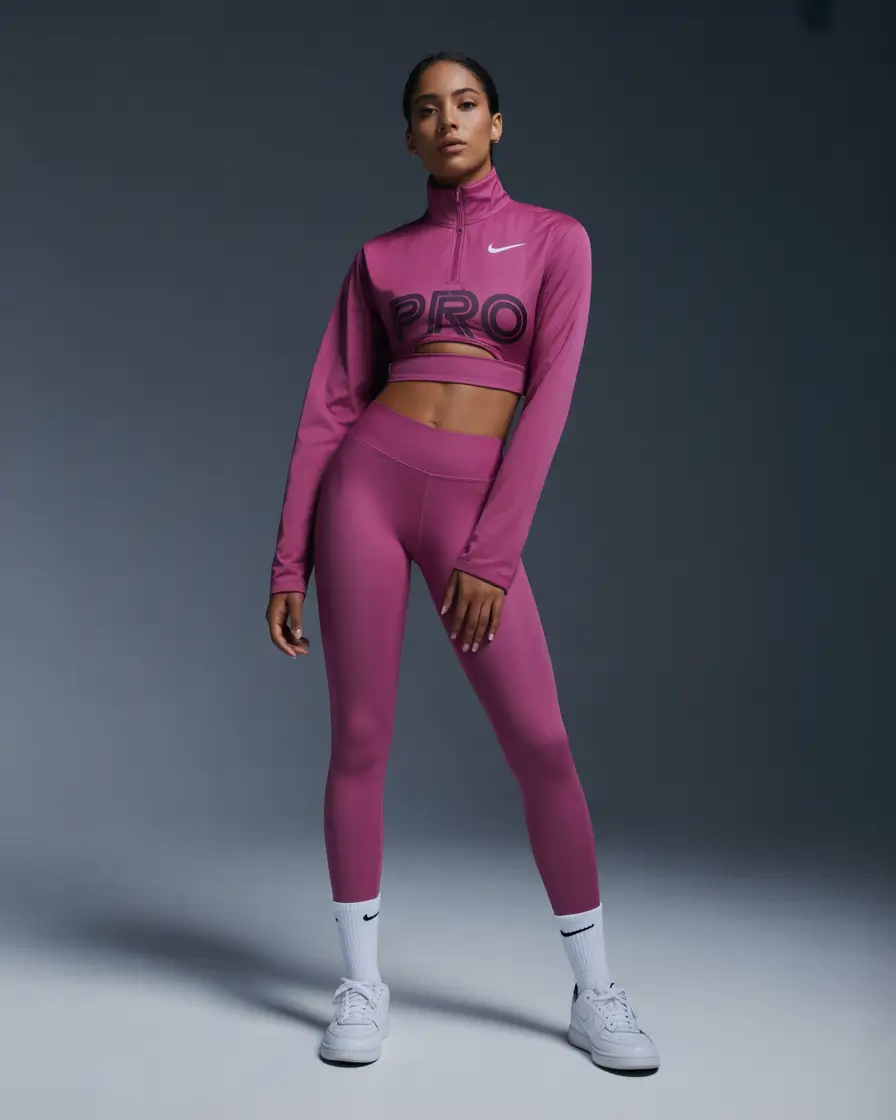 Spring workout outfits 2026 Magenta Performance Set for Power Walk Days