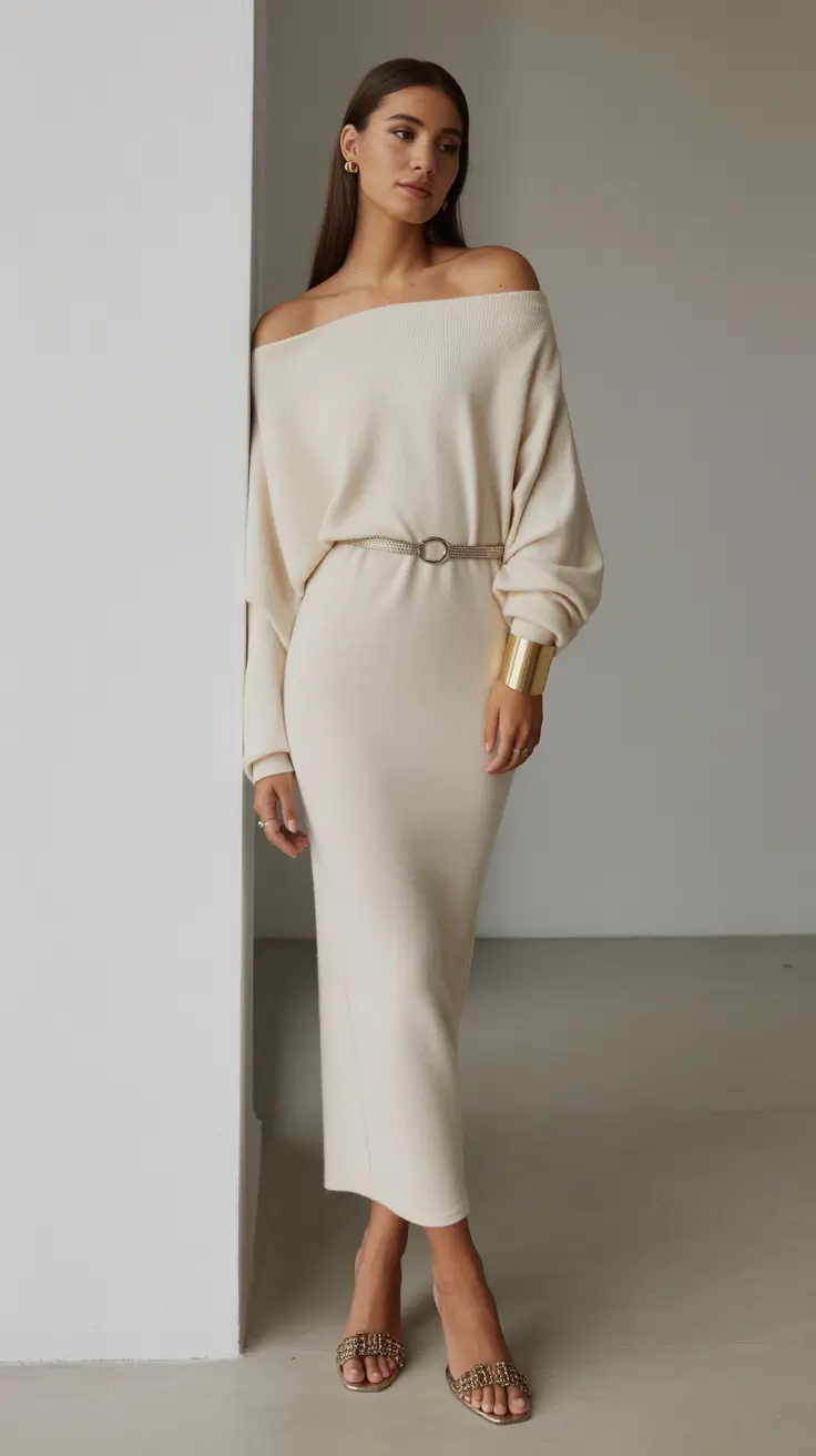 spring fashion outfits 2026 Soft Knit Minimalism for Modest Spring Days