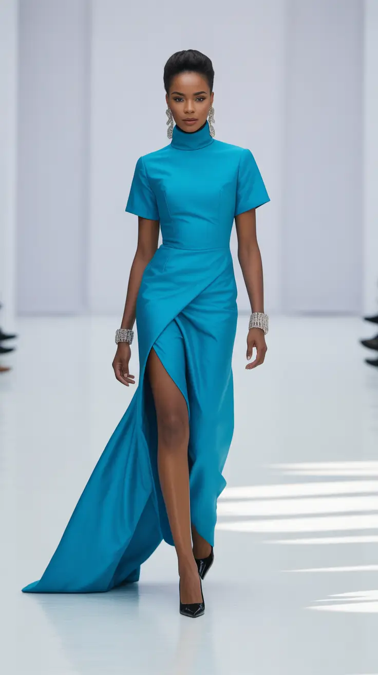 spring fashion outfits 2026 Electric Blue Minimalism With Runway Energy