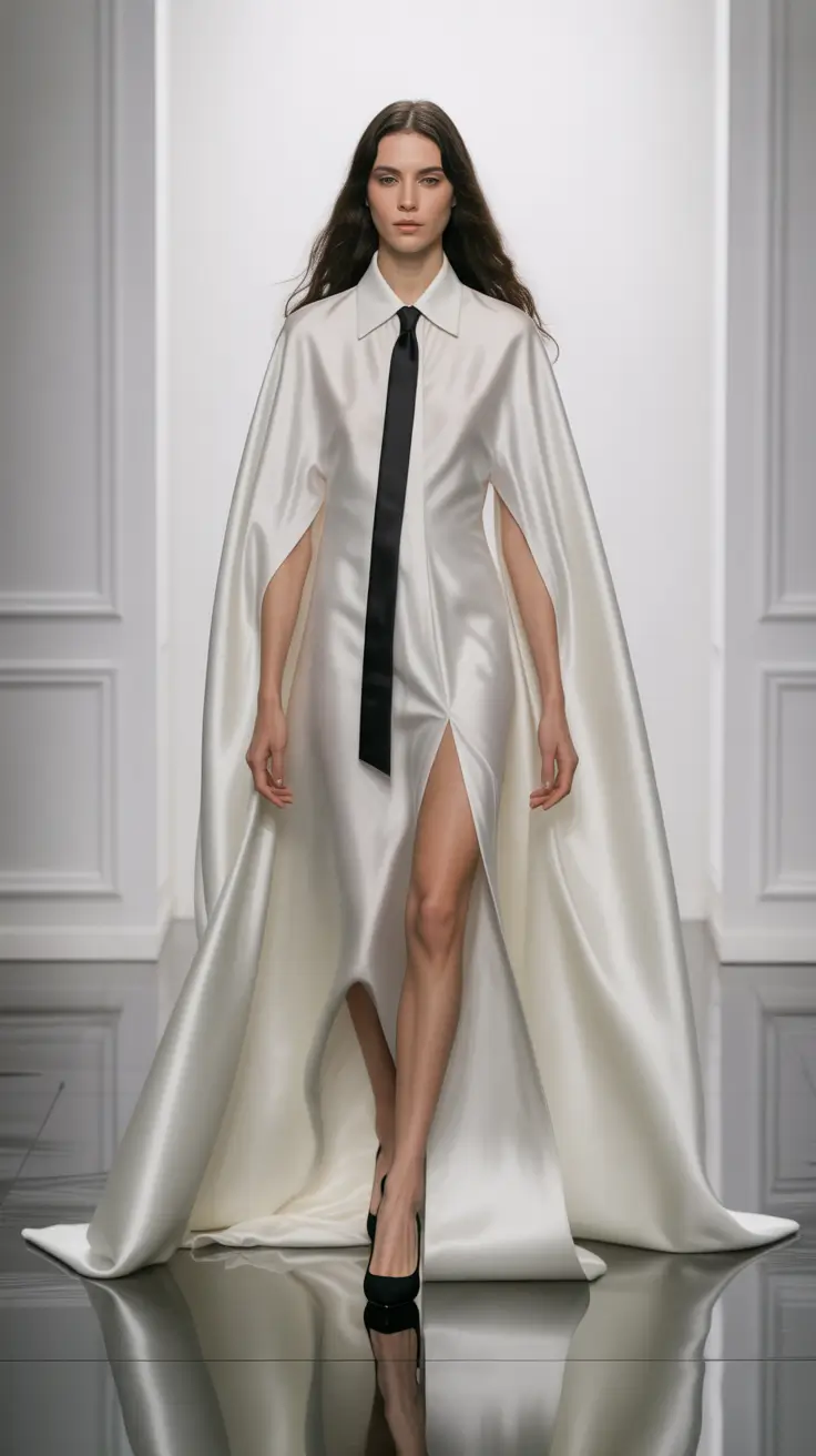 spring fashion outfits 2026 Liquid Ivory Power Dressing for Work Days