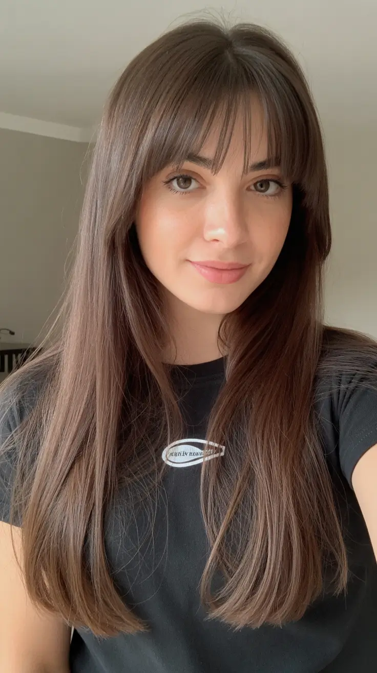 Haircut Ideas 2026 Medium Length Bangs