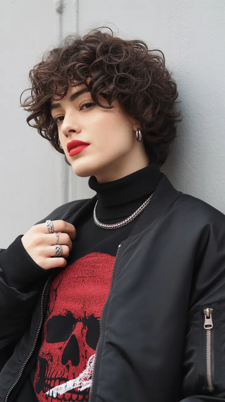 Haircut Ideas 2026 Short Curly Crop With Bold Texture