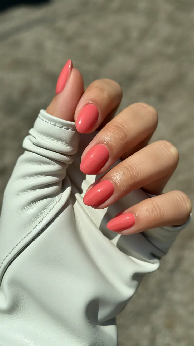 March Nails Ideas Spring Trends 2026 Coral Almond