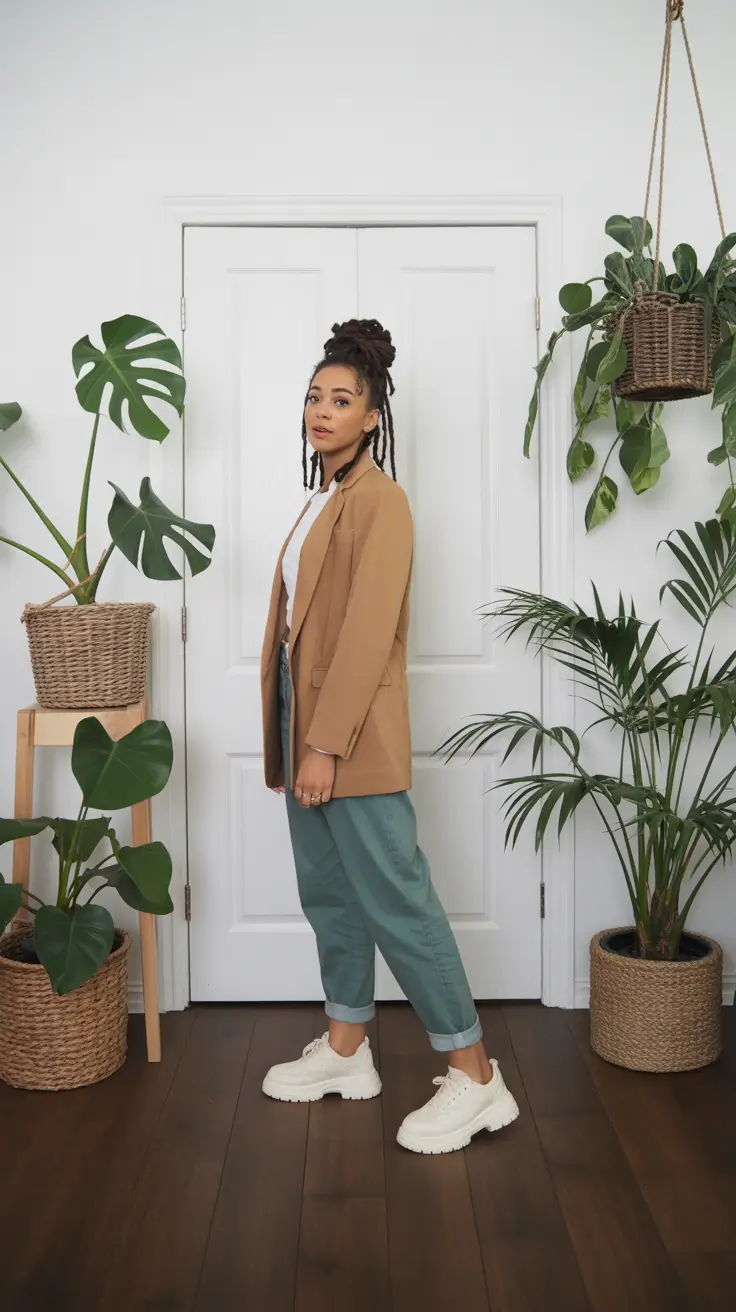 comfy spring outfits 2026 Soft Tailoring With Comfy Pants