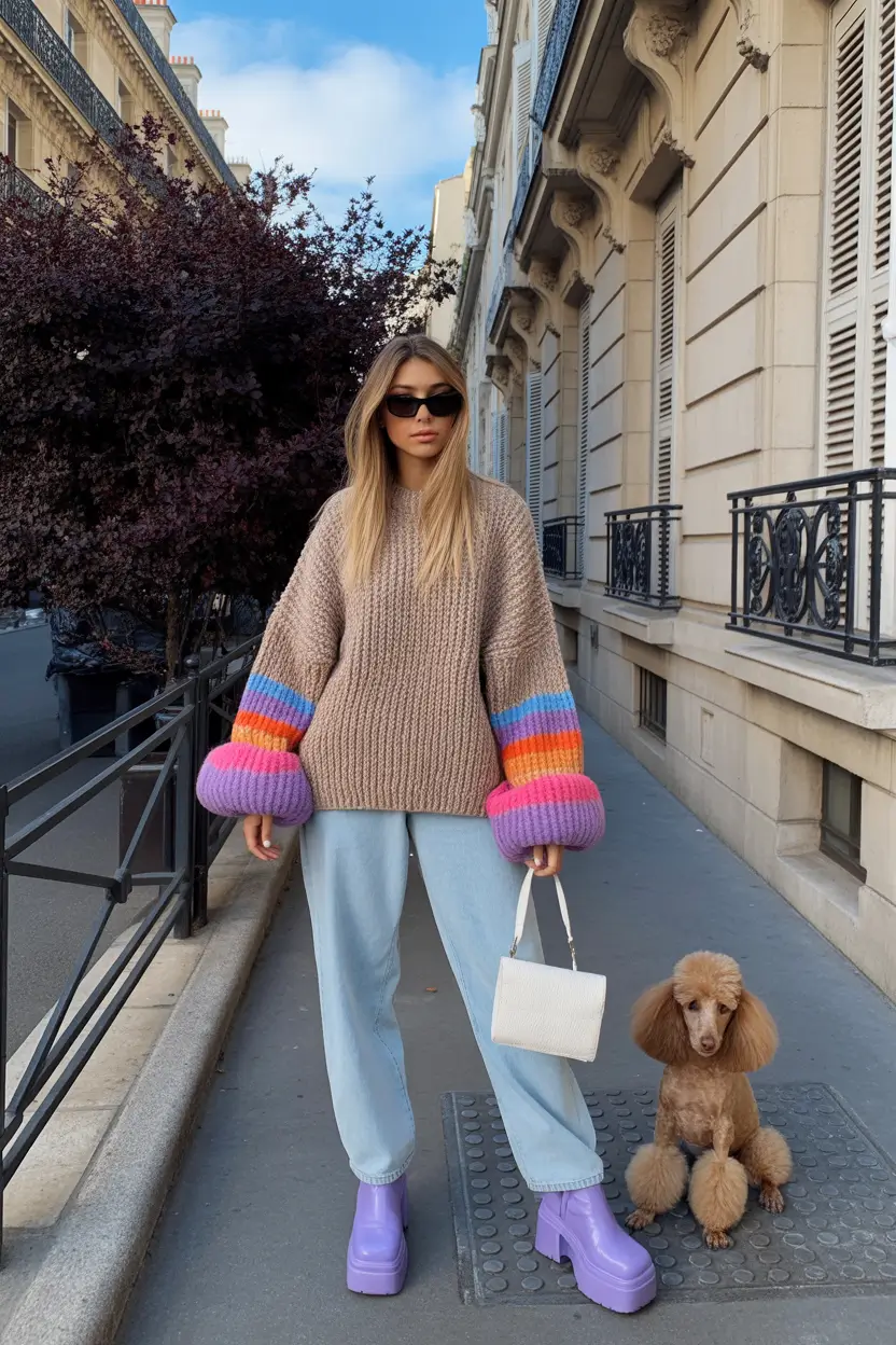 comfy spring outfits 2026 Soft Knit Comfort