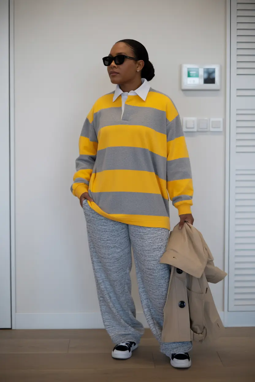 comfy spring outfits 2026 Casual Stripes