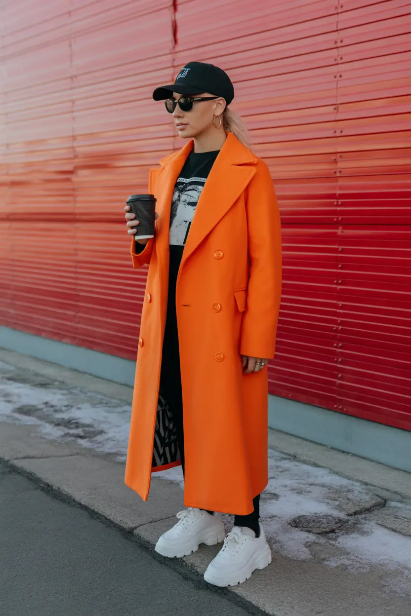 comfy spring outfits 2026 Bold Color Layers