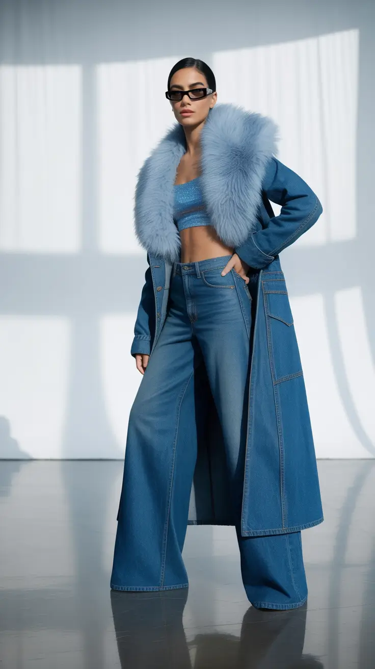 early spring outfits 2026 Denim Layers With a Soft Power Attitude