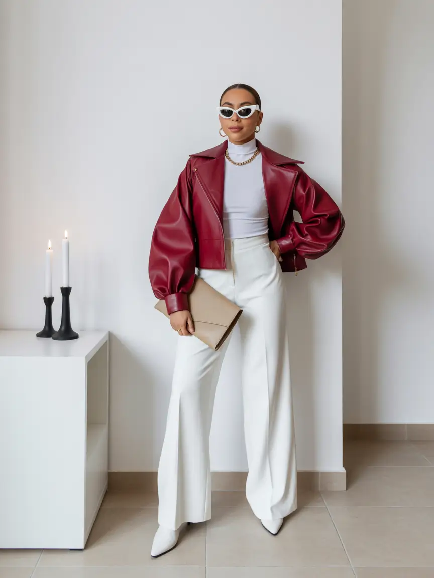 early spring outfits 2026 Soft Neutrals With a Statement Jacket