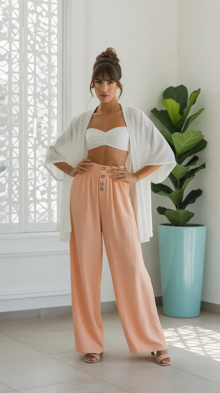 Every Day Spring Outfits 2026 Soft Peach