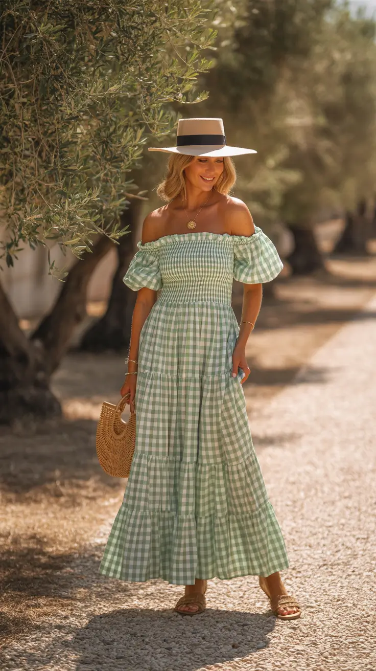 Every Day Spring Outfits 2026 Gingham Dress