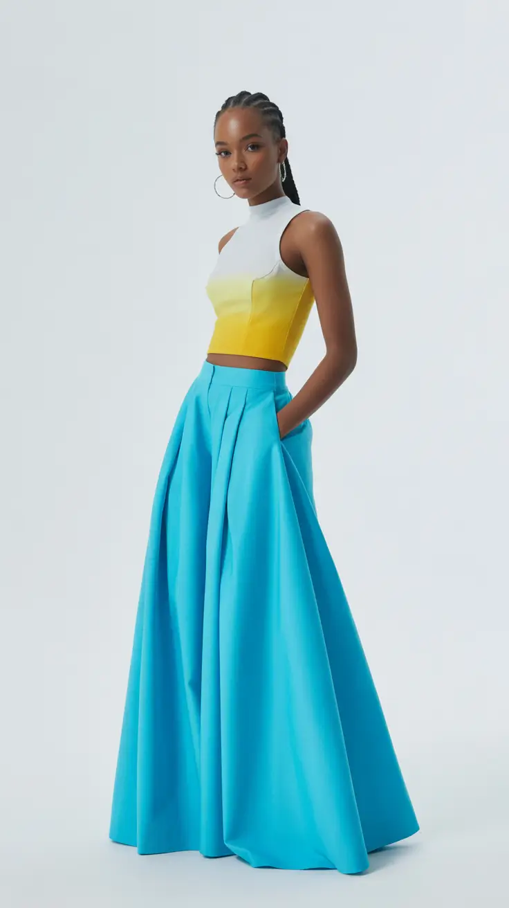 Every Day Spring Outfits 2026 Color Block Look