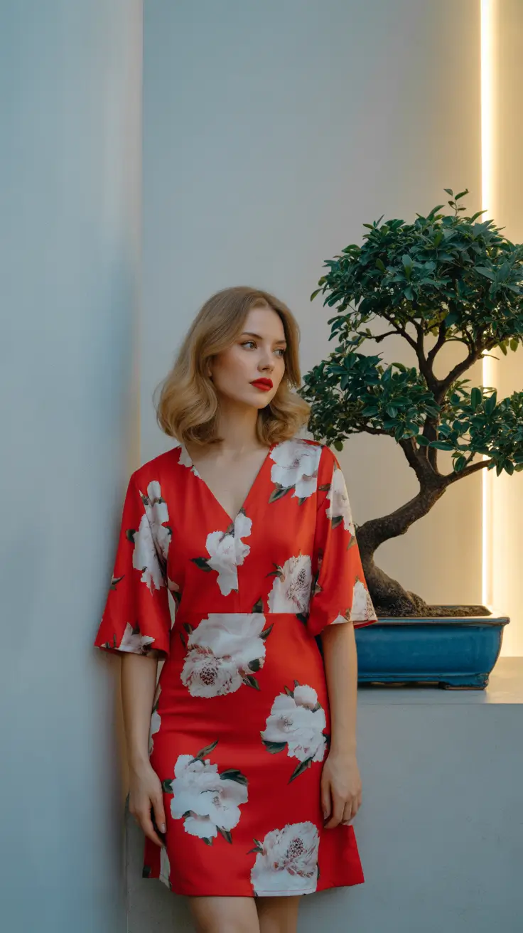 Every Day Spring Outfits 2026 Red Floral