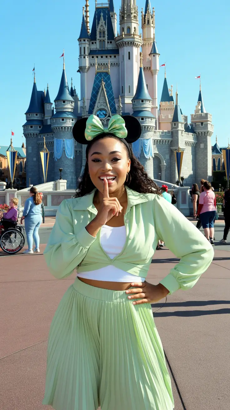 spring disneyland outfits 2026 Fresh Green Energy for Playful Days