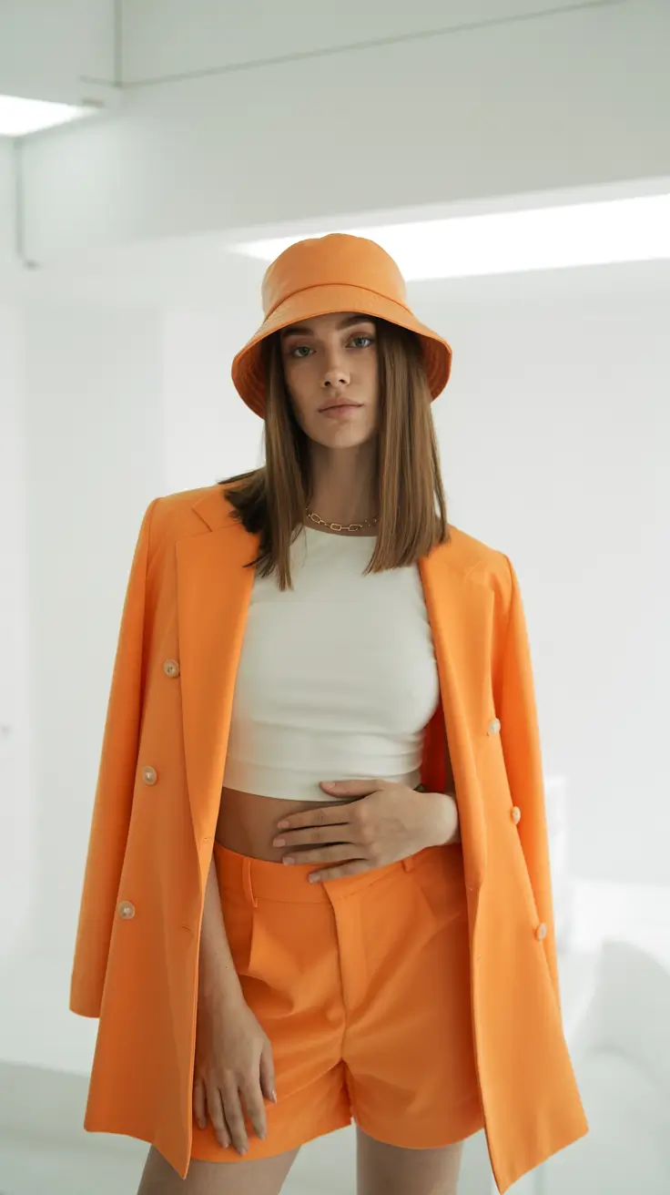 spring disneyland outfits 2026 Bold Citrus Tailoring for a Fashion-Forward Day