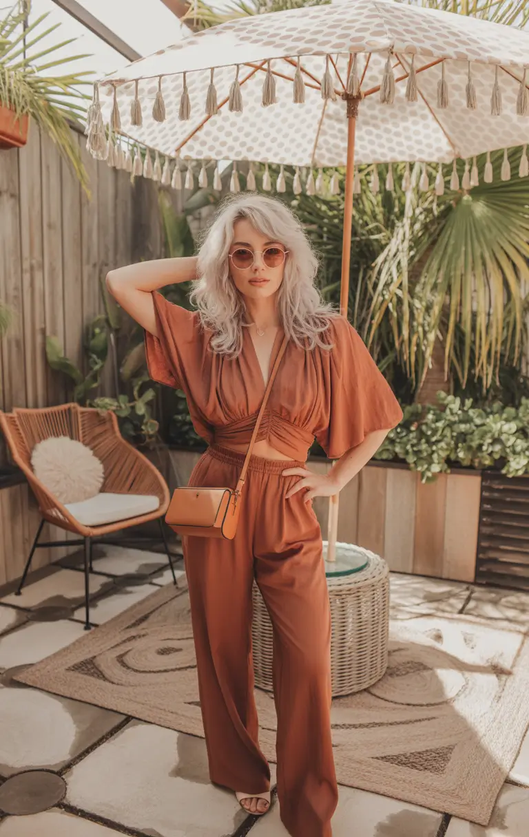 date spring outfits 2026 Warm Earth Tones for Laid-Back Confidence