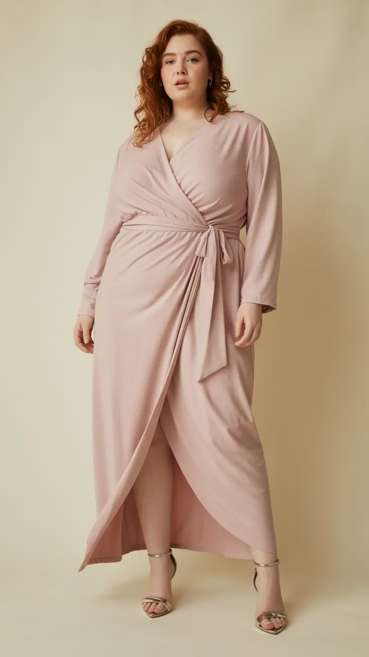 plus size spring outfits 2026 Soft Wrap Dresses That Move With You