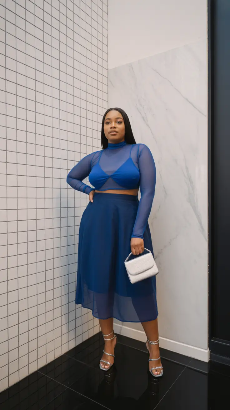 plus size spring outfits 2026 Sheer Layers and Modern Boho Energy