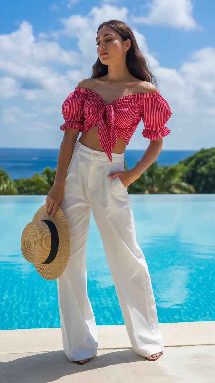 spring beach outfits 2026 Red Accents That Wake Up Early Spring