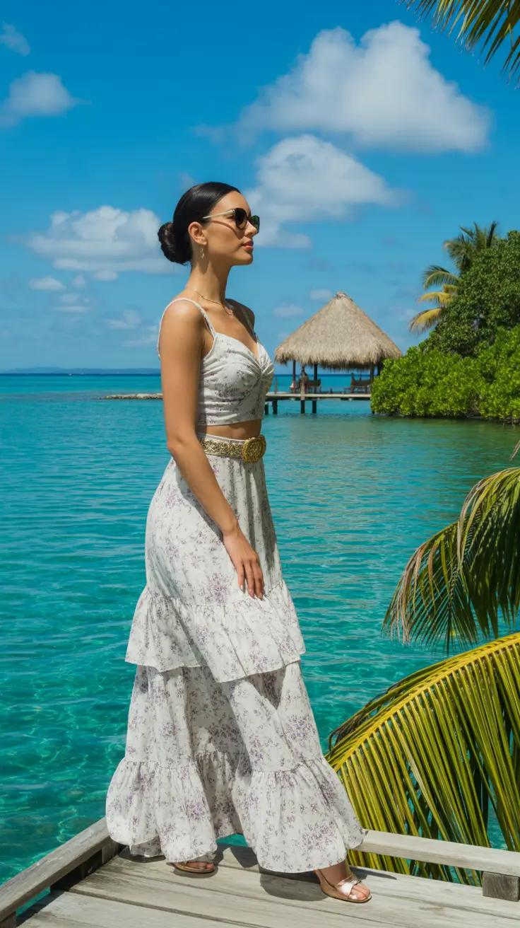 spring beach outfits 2026 Soft Floral Sets That Feel Like a Breeze