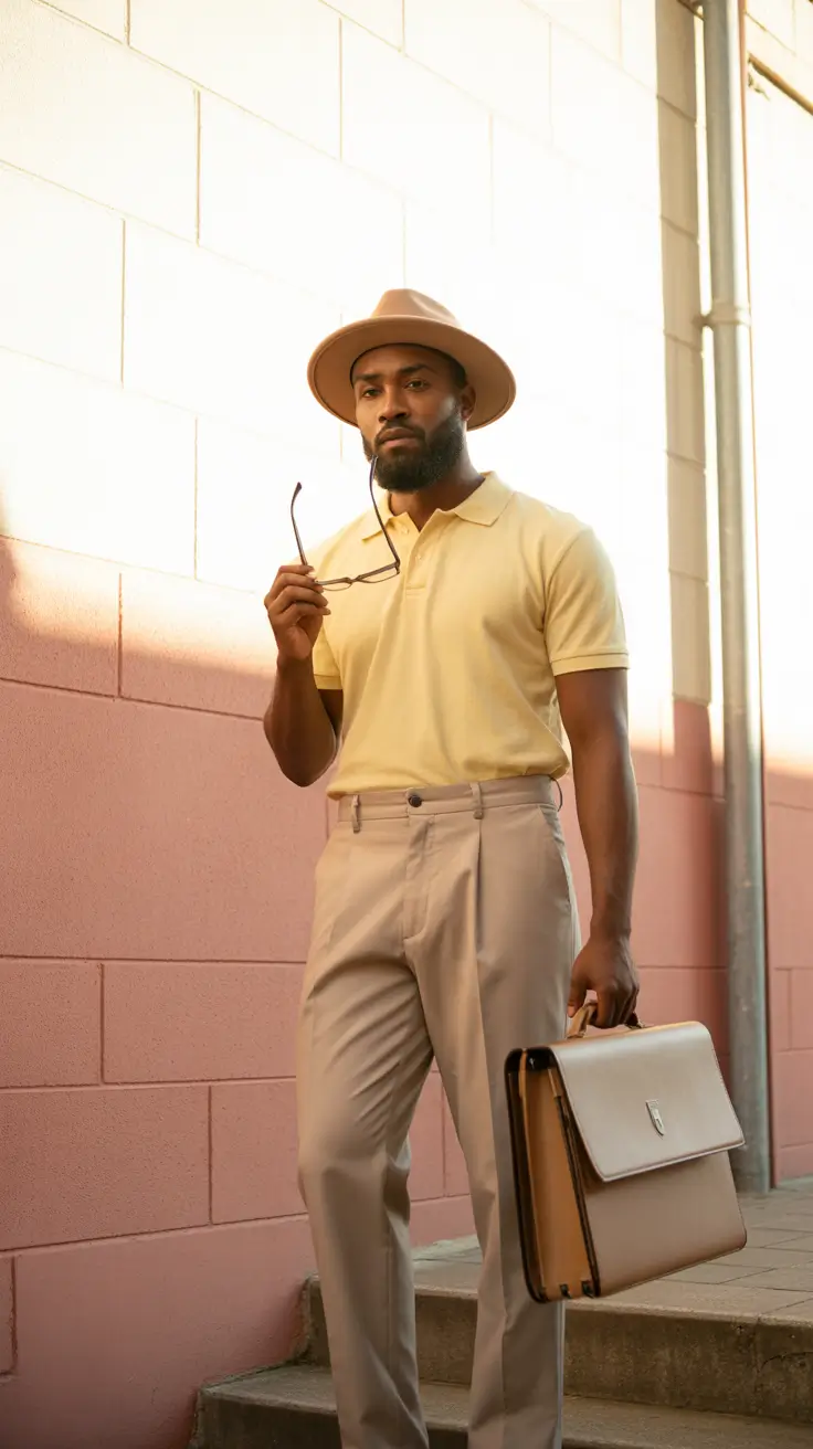 spring outfits men 2026 Warm City Elegance