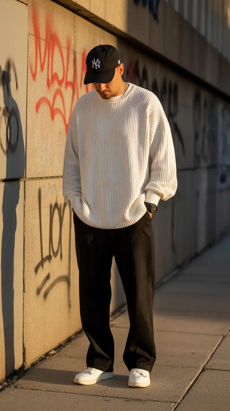 spring outfits men 2026 Dark Academia Street Balance