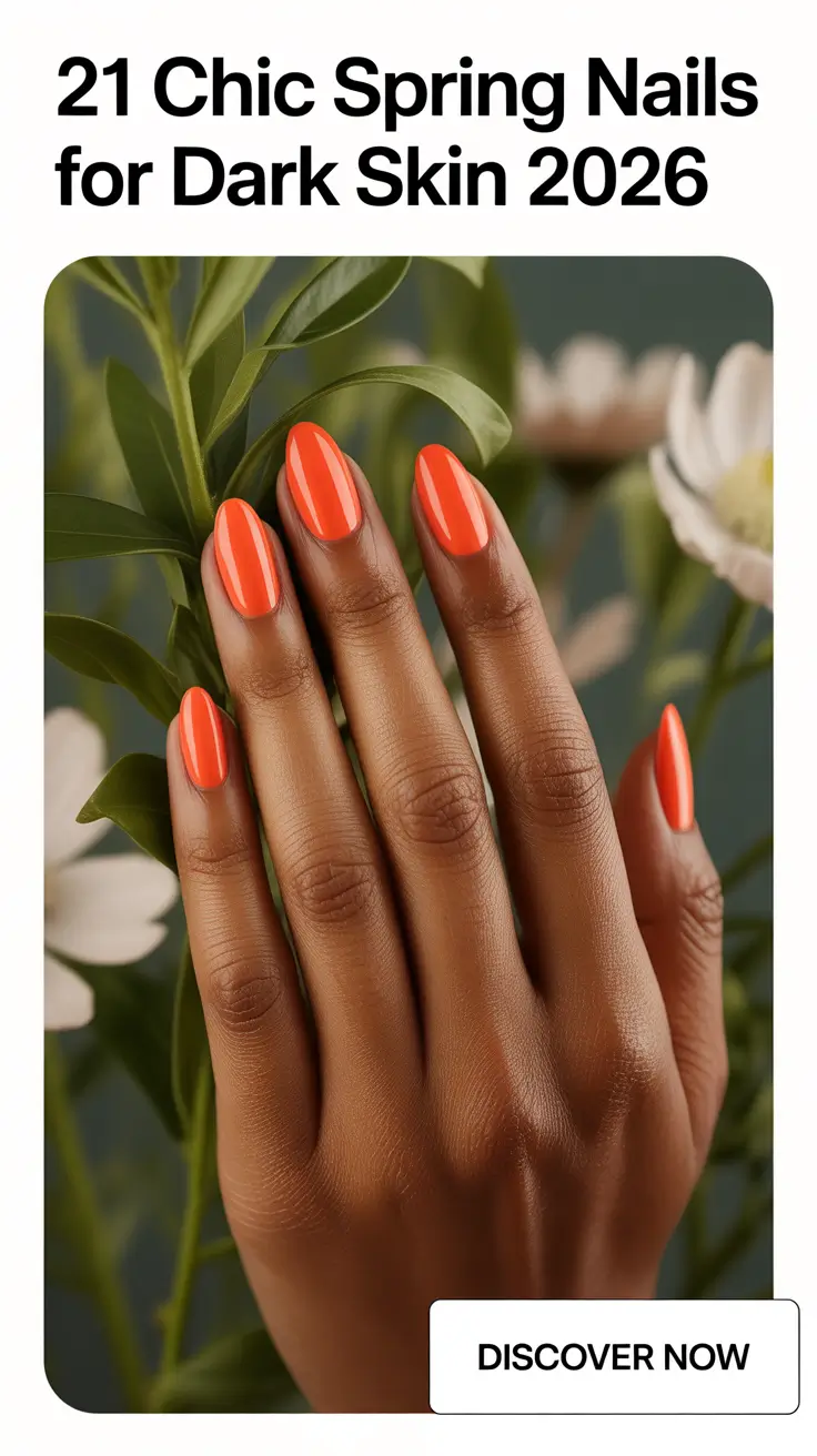 Chic Spring Nails For Dark Skin 2026 Color Ideas That Look Expensive and Effortless