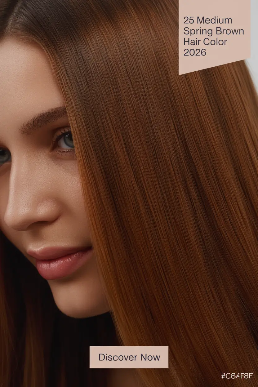 Medium Spring Brown Hair Color 2026 Ideas for Brunettes