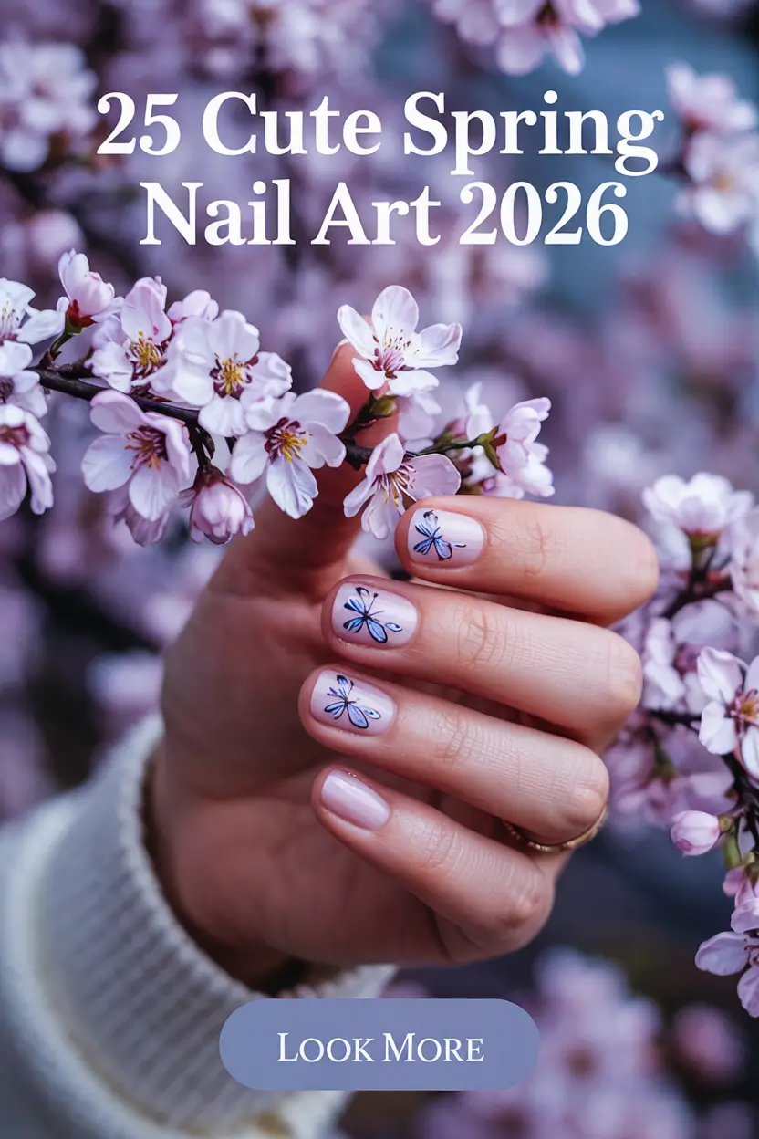 Cute Spring Nail Art 2026 Easy Ideas for Short Nails and Pastel Designs