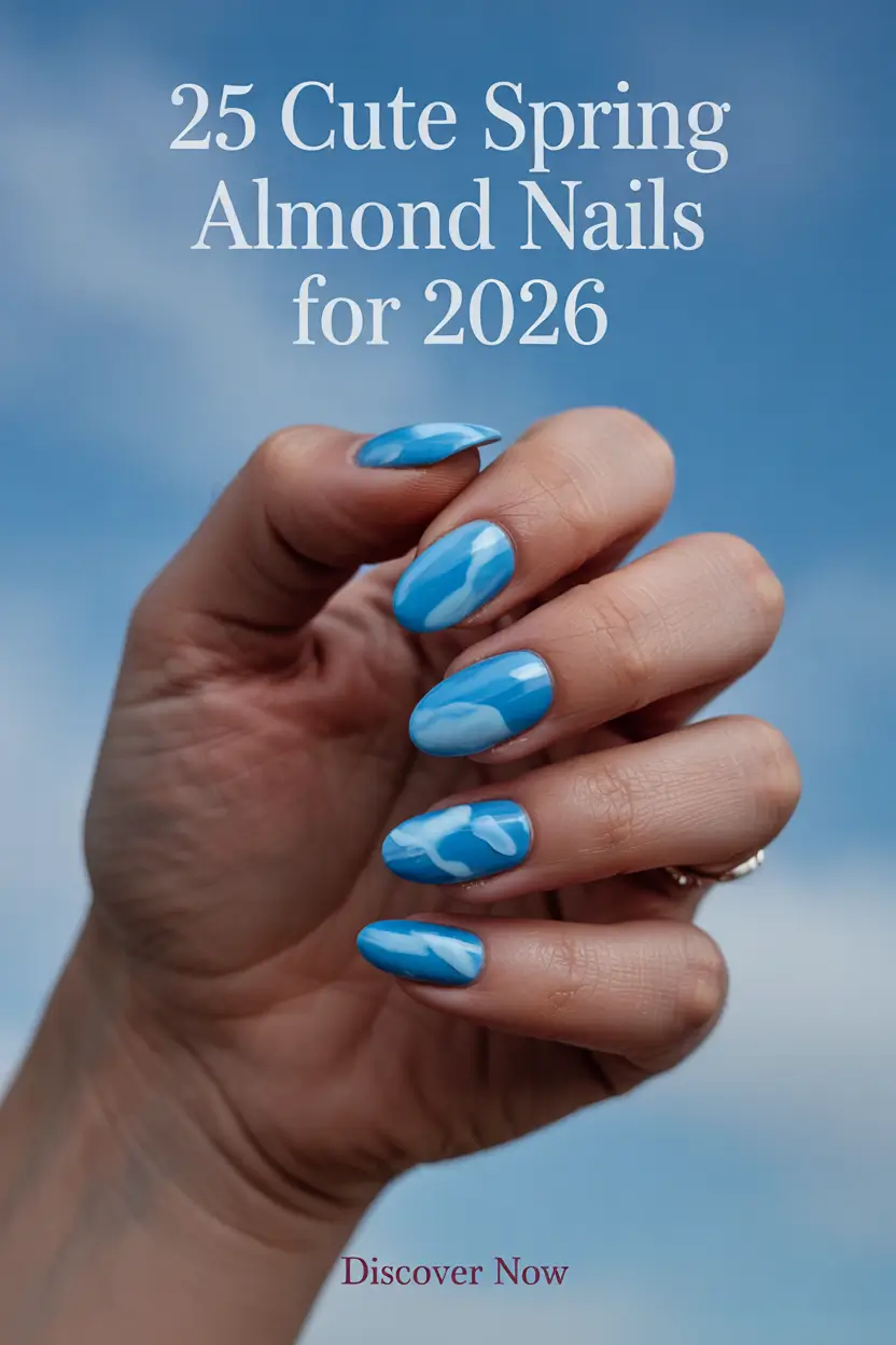 Cute Spring Almond Nails for 2026 Simple Pastel and Floral Inspo