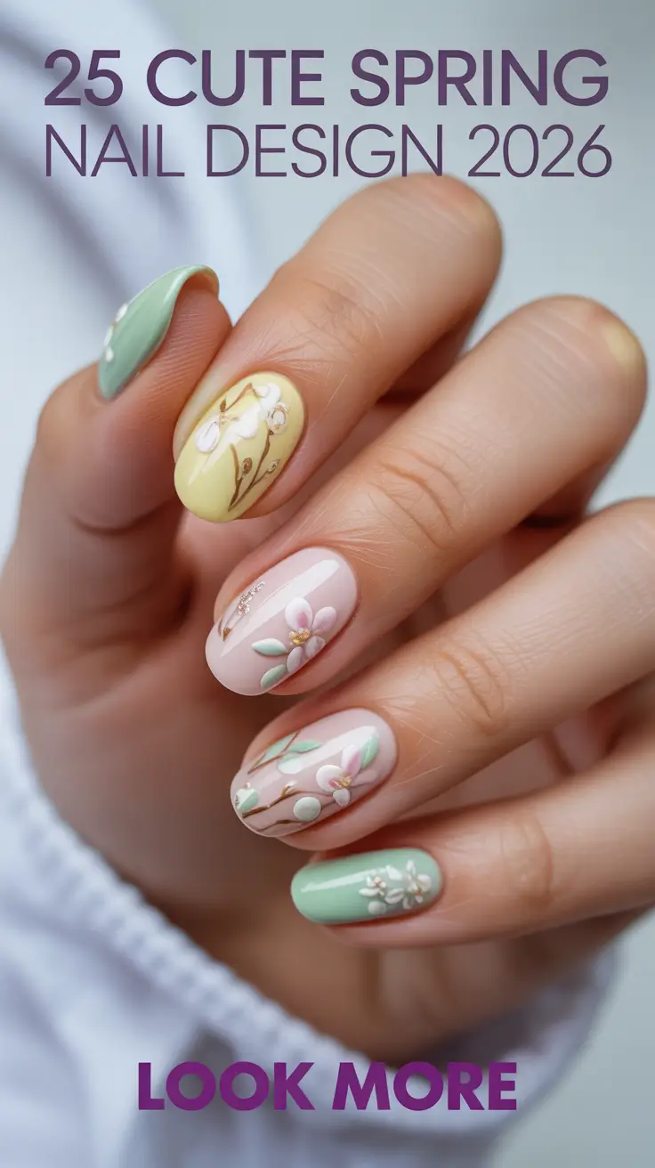Cute Spring Nail Design 2026 Cute and Trendy Ideas for Fresh Seasonal Manicures