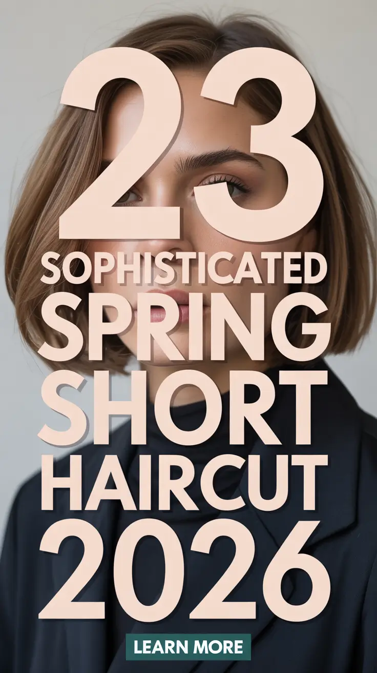Sophisticated Spring Short Haircut 2026 – Fresh Ideas for Confident Women