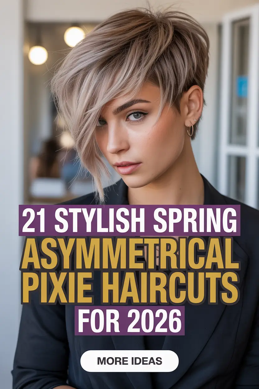 Stylish Spring Asymmetrical Pixie Haircuts For 2026 That Redefine Short Hair Confidence
