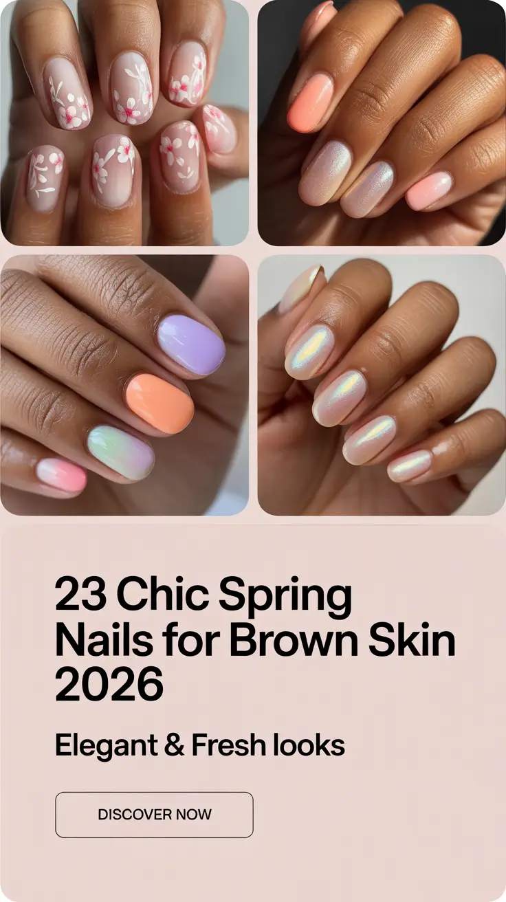 Chic Spring Nails For Brown Skin 2026 With Fresh Color Ideas and Modern Nail Trends