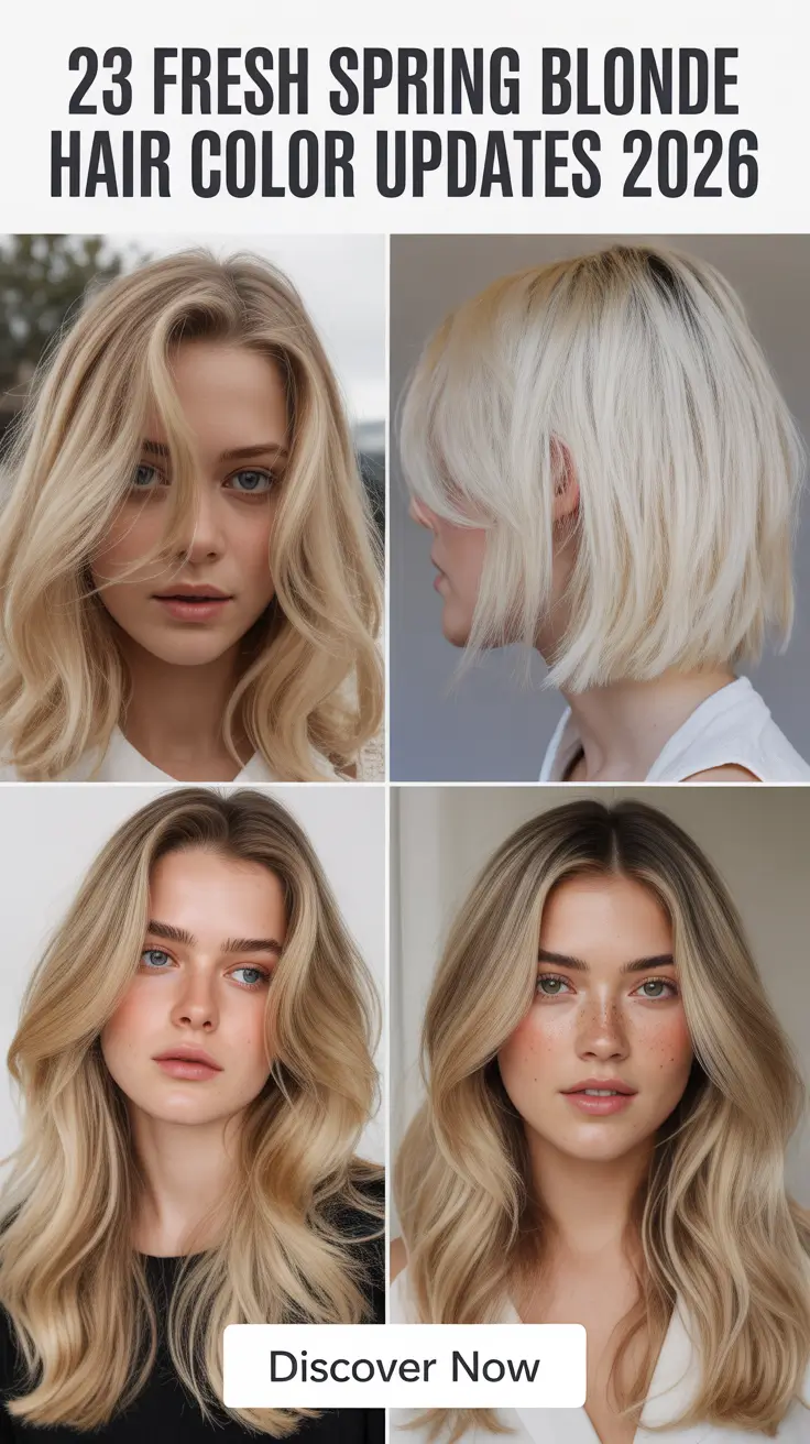 Fresh Spring Blonde Hair Color Updates 2026 – Light, Soft & Bright Blonde Ideas Shaping the Season