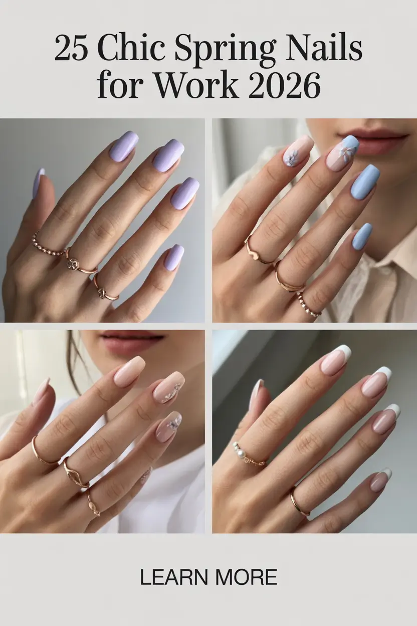 Chic Spring Nails For Work 2026 Ideas for a Polished and Professional Look