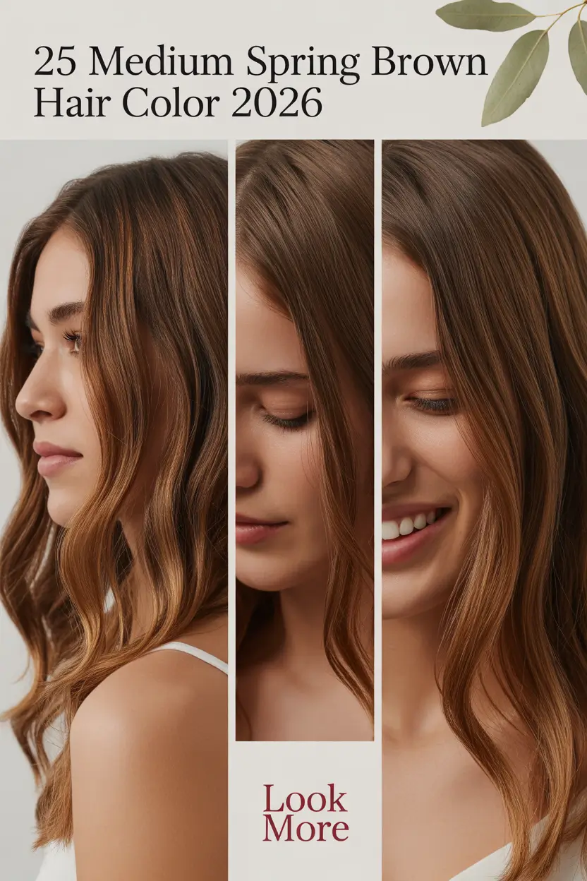 Medium Spring Brown Hair Color 2026 Ideas for Brunettes
