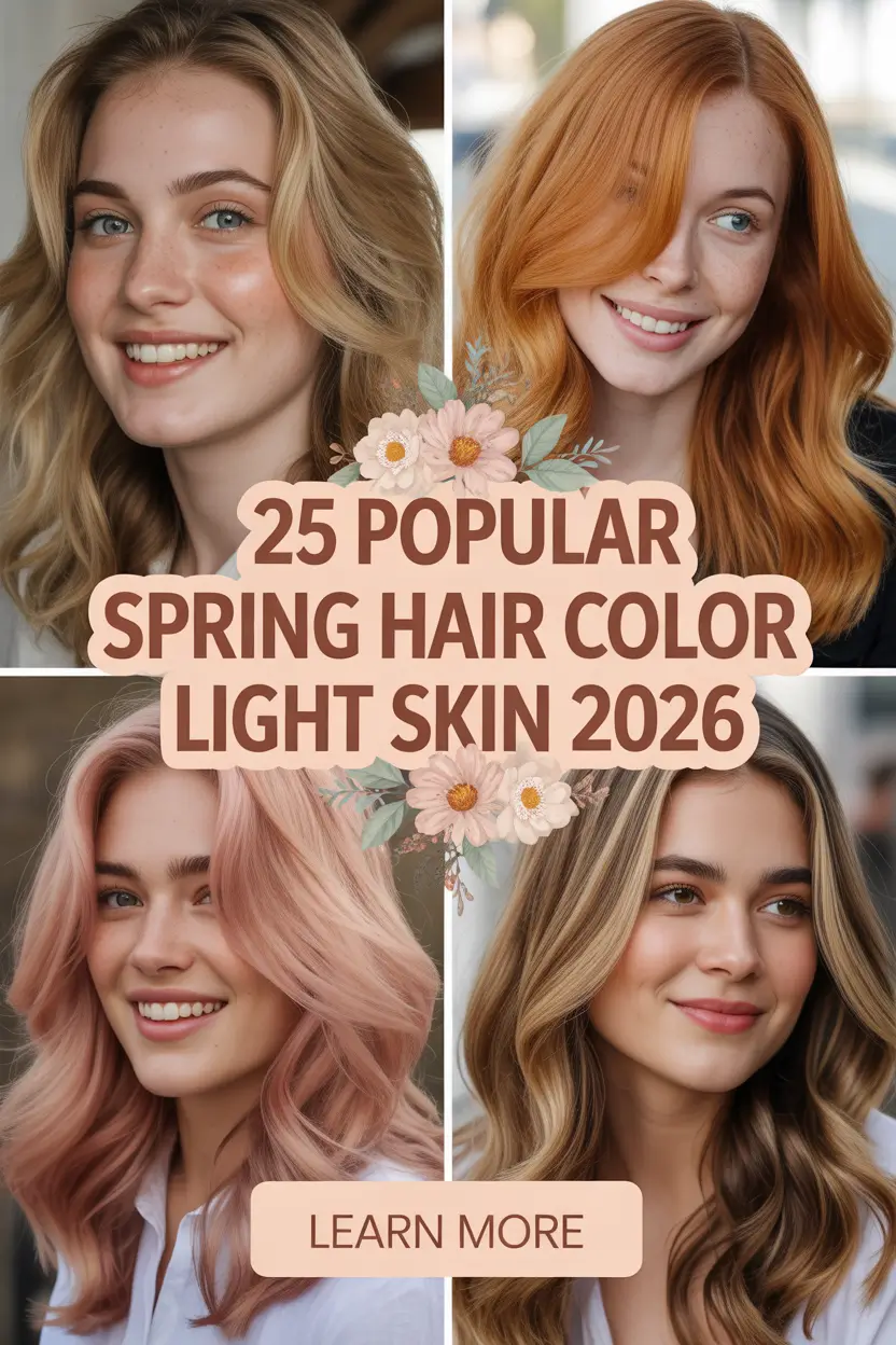 Popular Spring Hair Color Light Skin 2026 Ideas That Make You Glow