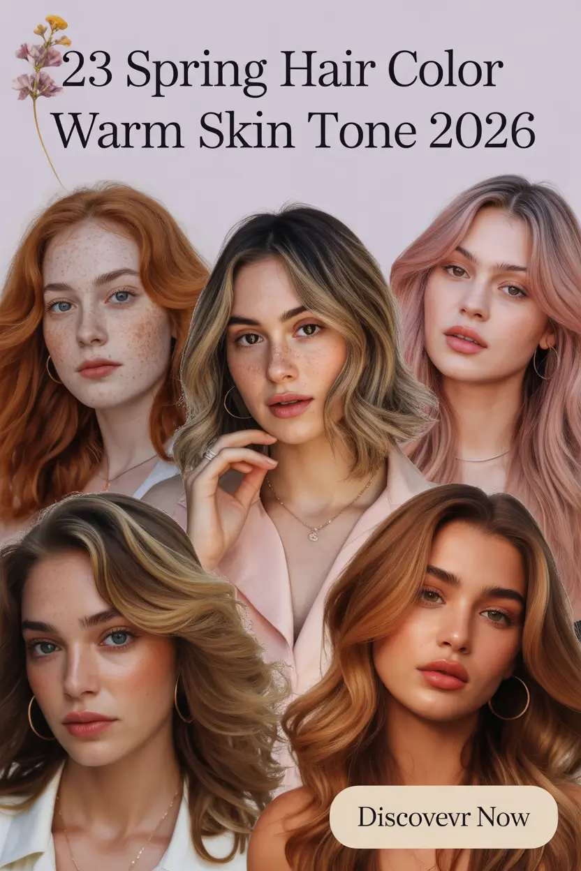 Sophisticated Spring Hair Color Warm Skin Tone 2026 Inspiration for Every Glow